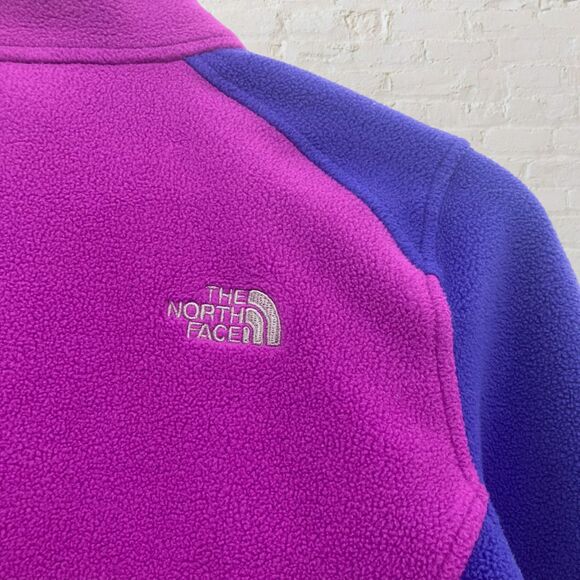 The North Face FlashDry Fleece Jacket Size S/P Full Zip Purple Pink Colorblock - Picture 7 of 16